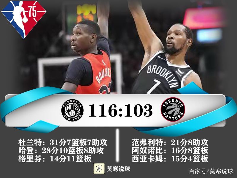 76人横扫篮网，范弗利特刷新纪录
